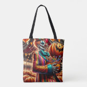 Tote Bag Cirque clown zombie Halloween créatif (Dos)