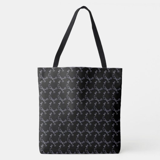 Tote Bag Ciseaux à coudre (Devant)