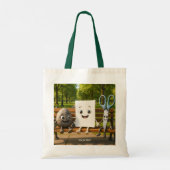 Tote Bag Ciseaux de papier Imaginaire Roche (Dos)