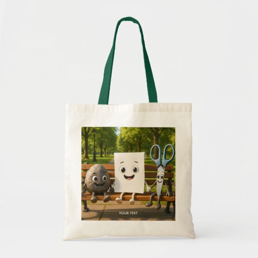 Tote Bag Ciseaux de papier Imaginaire Roche (Devant)