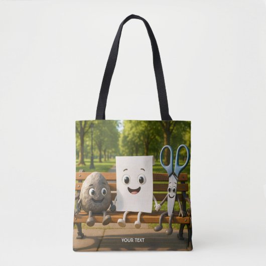 Tote Bag Ciseaux de papier Imaginaire Roche (Devant)