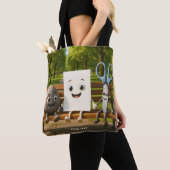 Tote Bag Ciseaux de papier Imaginaire Roche (De près)