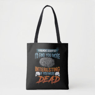 Tote Bag Citation amusante de l'inspecteur de police scient