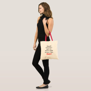 Tote Bag Citation au fromage à vin humoristique