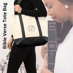 Tote Bag Citation biblique de l'amour suprême pour femmes