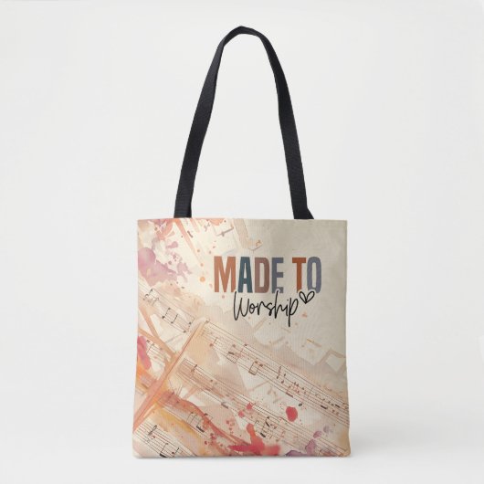 Tote Bag Citation chrétienne inspirée faite pour le culte (Devant)