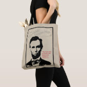 Tote Bag Citation d'Abe Lincoln (De près)