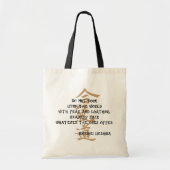 Tote Bag Citation d'Aikido (Devant)