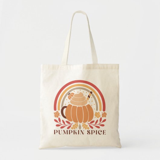 Tote Bag Citation d'automne Boho (Devant)