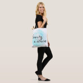 Tote Bag Citation de beauté d'aquarelle (Sur le modèle)