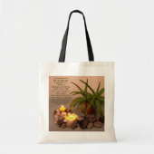 Tote Bag Citation de Bouddha sur le bonheur | Photographie (Devant)