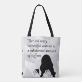 Tote Bag citation de café (Dos)