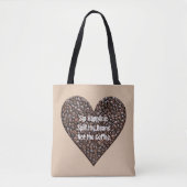 Tote Bag Citation de café amusante (Devant)