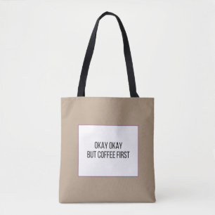 Tote Bag Citation de café drôle