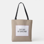 Tote Bag Citation de café drôle (Dos)