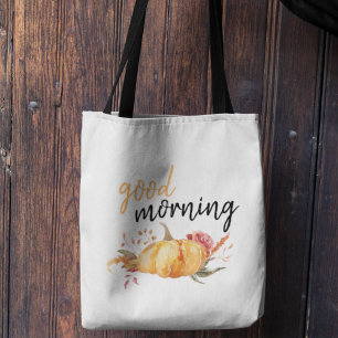 Tote Bag Citation de Citrouille de Good Morning Modern