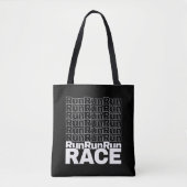 Tote Bag Citation de course en cours de course motivationne (Devant)