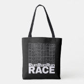 Tote Bag Citation de course en cours de course motivationne (Dos)