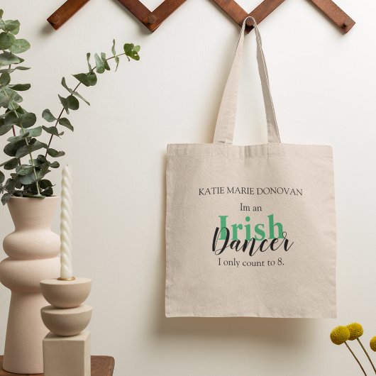 Tote Bag Citation de danse irlandaise personnalisée