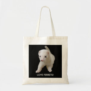 Tote Bag Citation de Ferret d'Amour Bébé Blanc