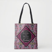 Tote Bag Citation de fleurs Budda Branches (Devant)