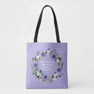Tote Bag Citation de fleurs de tournesol bleu inspirée par