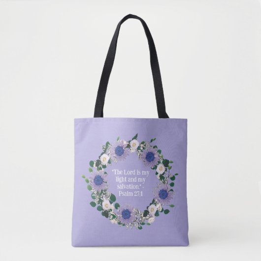 Tote Bag Citation de fleurs de tournesol bleu inspirée par (Devant)