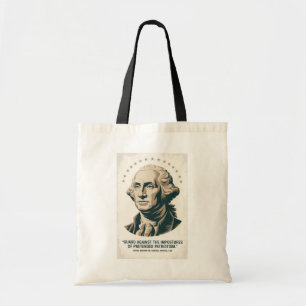 Tote Bag Citation de George Washington Art du président amé