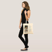 Tote Bag Citation de Jane Austen (Bleu) (Devant (modèle))