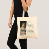 Tote Bag Citation de Jane Austen (Bleu) (Devant (produit))