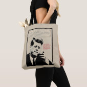 Tote Bag Citation de John F. Kennedy (De près)