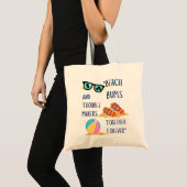 Tote Bag citation de jour de plage (Devant (produit))