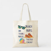 Tote Bag citation de jour de plage (Dos)