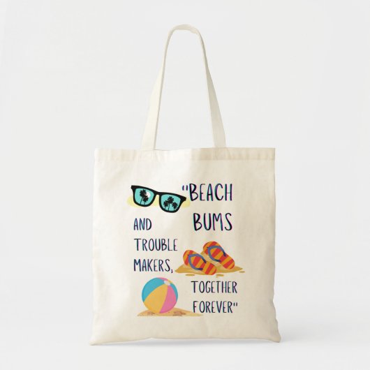 Tote Bag citation de jour de plage (Devant)