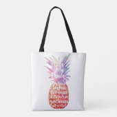 Tote Bag Citation de la Bible Ananas (Dos)