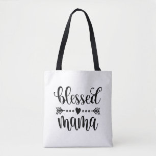 Tote Bag Citation de la Fête des mères de Maman bénie S