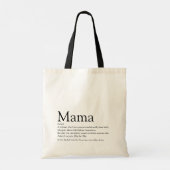Tote Bag Citation de la meilleure définition de maman au mo (Dos)
