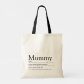 Tote Bag Citation de la meilleure définition de maman du mo (Dos)