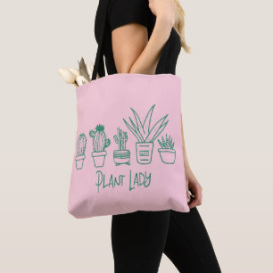 Tote Bag Citation de la mignonne Plante Lady Funny Cactus e
