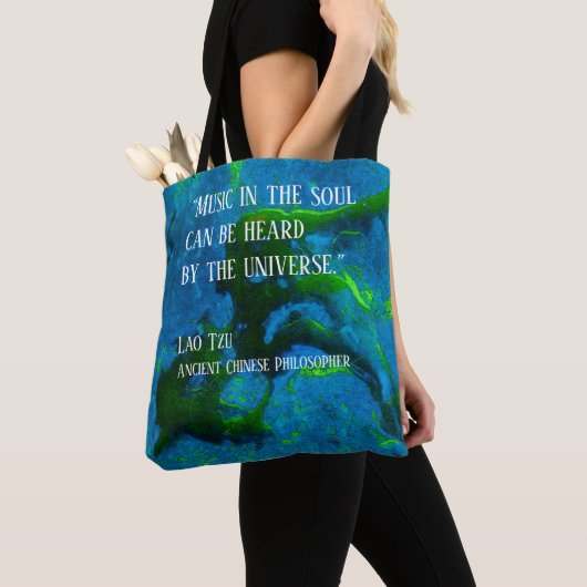 Tote Bag Citation de Lao Tzu (De près)