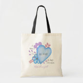Tote Bag Citation de l'enseignant du grand coeur mignon Doo (Devant)