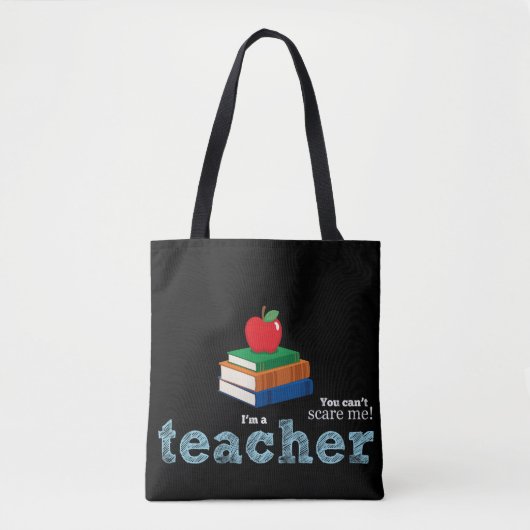 Tote Bag Citation de l'enseignant typographie (Devant)