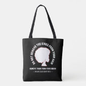 Tote Bag Citation de l'Inspirational Marcus Garvey HAIR AFR (Dos)