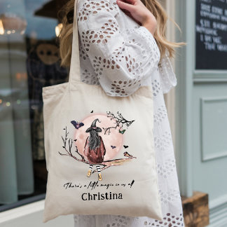 Tote Bag Citation de magie de pleine lune de sorcière fanta
