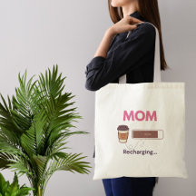 Citation de maman café drôle qui se recharge