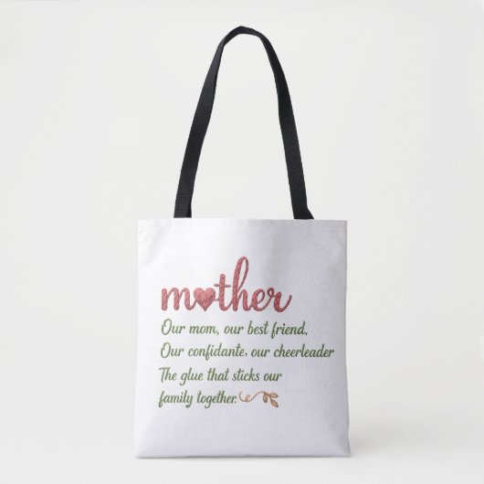 Tote Bag Citation de Mère Hommage (Devant)