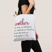 Tote Bag Citation de Mère Hommage (De près)