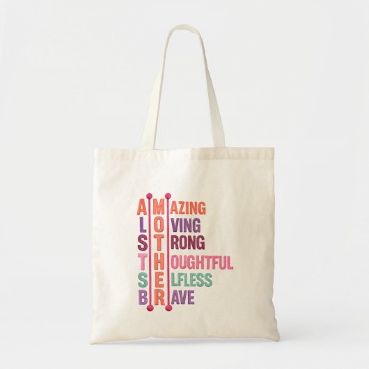 Tote Bag Citation de mère incroyable (Devant)