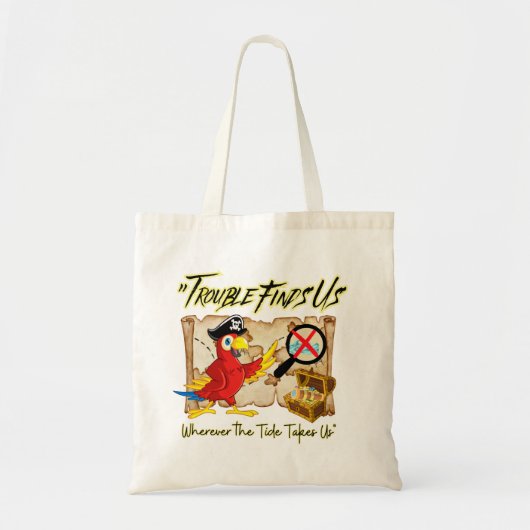 Tote Bag citation de perroquet pirate (Devant)