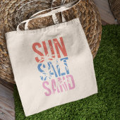 Tote Bag Citation de plage d'été de sable de soleil